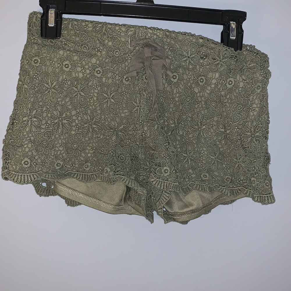 green shorts